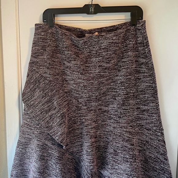 Loft Tweed Ruffle skirt plum - Picture 3 of 3